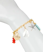 Patricia Nash Gold-Tone Seashore Charm Toggle Bracelet