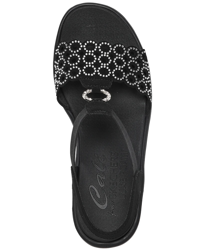 Skechers Women's Cali Rumble On - Queen B2 Wedge Sandals from Finish Line