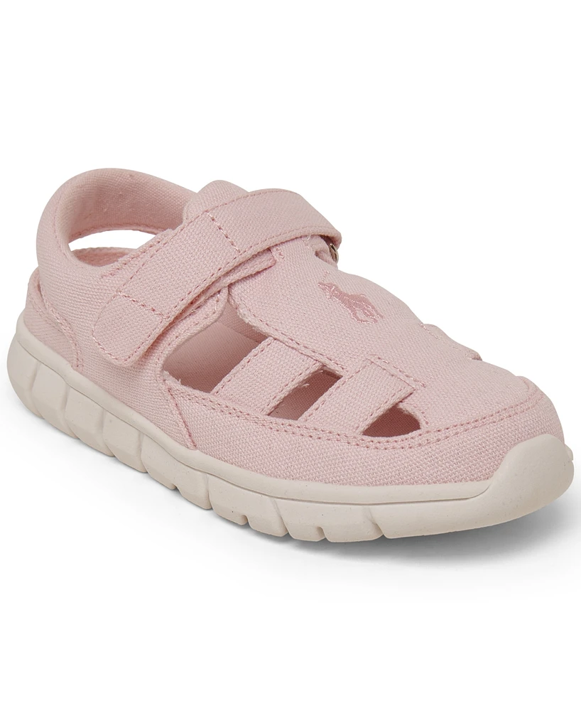 Polo Ralph Lauren Toddler Girls Barnes Fisherman Ez Fastening Strap Casual Sneakers from Finish Line