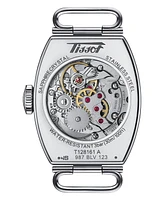 Tissot Women's Swiss Automatic Heritage Porto Mechanical Black Leather Strap Watch 22mm