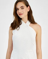 Rachel Roy Women's Kit Cotton Eyelet Fit & Flare Dress