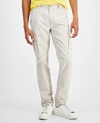 Sun + Stone Men's Garment-dyed Straight-Fit Morrison Tapered Cargo Pants, Created for Macy's