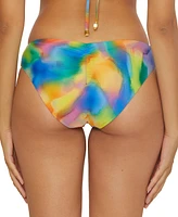 Becca Women's Reversible Paper Mache Printed Bikini Bottoms