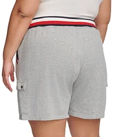 Tommy Hilfiger Plus Size Global Waistband Pull-On Shorts