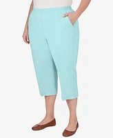 Alfred Dunner Plus Hyannisport Pull-On Capri Pant