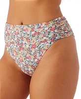 O'Neill Juniors' Eden Ditsy Floral-Print Long Beach Bikini Bottoms