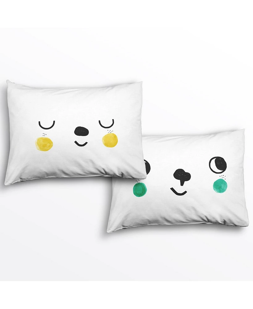 2 pack Woodland Standard Pillowcase Set - 100% Cotton