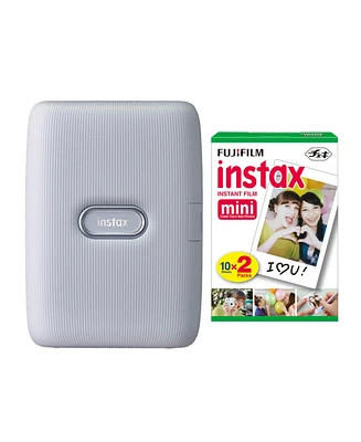 Fujifilm Instax Mini Link Instant Smartphone Printer (Ash) with Instax Film Pack