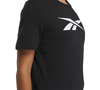 Reebok Women's Cotton Vector Graphic Short-Sleeve Tee