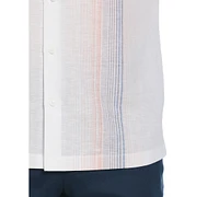 Cubavera Men's Gradient-Stripe Linen Blend Chambray Shirt