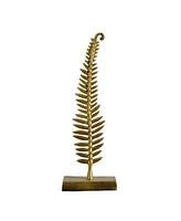 Nearly Natural 17in. Gold Leaf Sculpture Decorative Accent