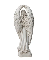 Glitzhome Standing Archangel Garden Statue