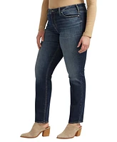 Silver Jeans Co. Plus Suki Mid Rise Straight Luxe Stretch