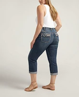 Silver Jeans Co. Plus Suki Mid Rise Curvy Fit Capri Jean