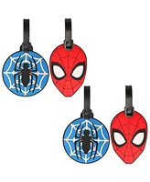 Marvel Spiderman Luggage Tags Gifts Spiderman Pvc Travel Tags Gifts - Set of 4