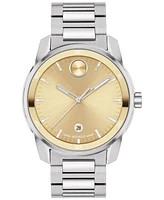 Movado Men's Swiss Bold Verso Stainless Steel Bracelet Watch 42mm