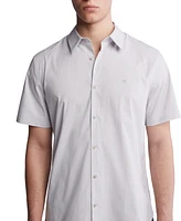 Calvin Klein Men's Slim-Fit Stretch Stripe Button-Down Shirt