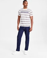 A|X Armani Exchange Men's Stripe Logo Graphic T-Shirt