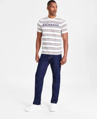 Ax Armani Exchange Mens Stripe Logo Graphic T Shirt Slim Fit Stretch Jeans