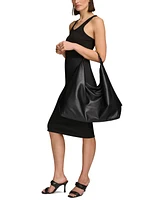 Donna Karan Bellmore Extra Large Hobo With Bezel Strap