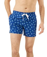 Chubbies Men's The Coladas Quick-Dry 5-1/2" Swim Trunks with Boxer-Brief Liner