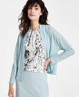 Kasper Women's Collarless Open-Front Dolman-Sleeve Jacket