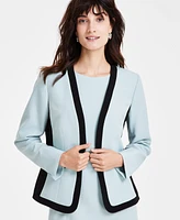 Kasper Petite Stretch Crepe Jacket