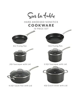 Sur La Table Market 10-piece Hard-Anodized Aluminum Nonstick Ceramic Cookware Set