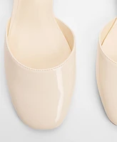 Mango Women's Patent Leather-Effect Slingback Shoes