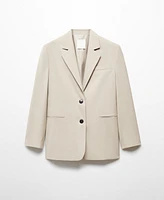 Mango Women's Buttons Detail Suit Blazer