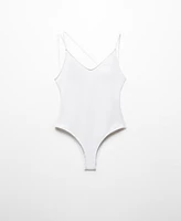 Mango Women's V-Neck Swimsuit