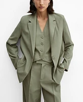 Mango Women's Pockets Suit Blazer