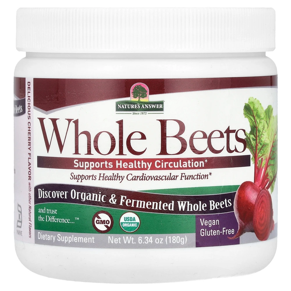 Nature's Answer Whole Beets Cherry - 6.34 oz (180 g) - Assorted Pre