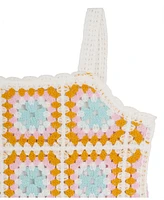 Rare Editions Baby Girl Patterned Crochet Short Set