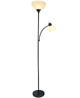 Creekwood Home Essentix 71.5" Tall Traditional 2 Light Mother Daughter Metal Floor Lamp