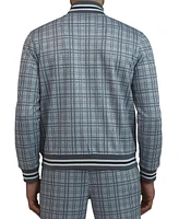 Ben Sherman Men's Glen Plaid Track Jacket