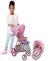 509 Crew - Cotton Candy Pink - Doll Travel System