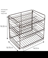 Smart Design Premium 3 Tier Can Rack Organizer with Adjustable Shelves