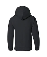 Black Adam Boys Youth Beveled Emblem Pull Over Hoodie / Hooded Sweatshirt