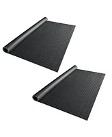 Yescom Garage Floor Mat Roll Diamond Car Parking Protect Cover Trailer Pvc 13x5 Ft for Under Car Boats Workshop 2 Pack