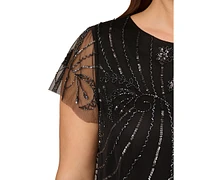 Adrianna Papell Plus Beaded Cocktail Dress