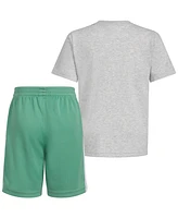 adidas Toddler & Little Boys Graphic Cotton T-Shirt Shorts, 2 Piece Set