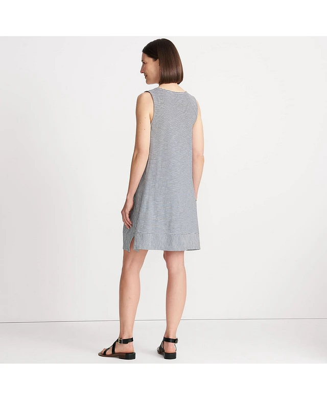 Lands' End Women's Cotton Slub Swing Tank Dress | MainPlace Mall