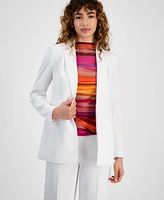 Bar Iii Women's Notched-Collar Open-Front Blazer, Created for Macy's