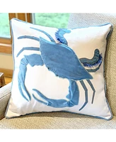 RightSide Designs King of the Chesapeake Velvet Indoor Cotton Throw Pillow