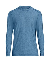 Lands' End Men's Tall Long Sleeve Upf 50 Swim Tee Rash Guard