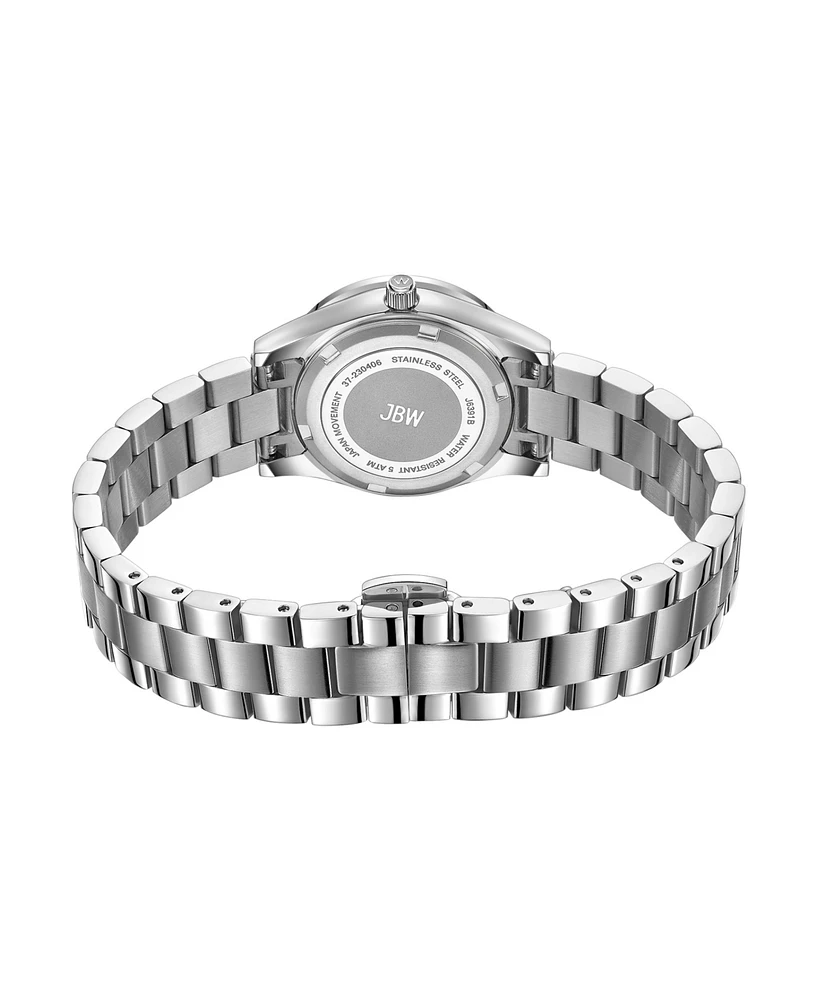 Jbw Women's Mondrian 28 Quartz Silver Stainless Steel Watch, 28mm