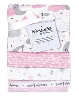 Tendertyme Baby Girls Sweet Dreams Baby Blankets, 5 Piece Gift Set