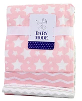 Tendertyme Baby Girls Stars Nursery Blanket Collection, 7 Piece Set