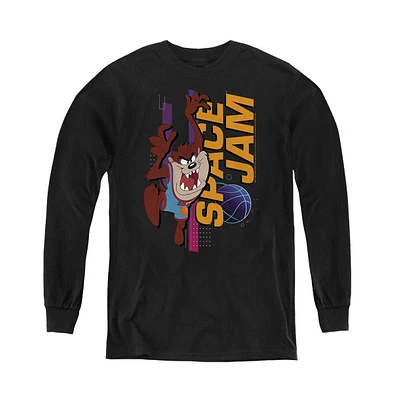 Space Jam 2 Boys Youth Taz Standing Long Sleeve Sweatshirt